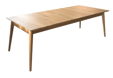 Table à allonges CALLISTA - bois de chêne massif 